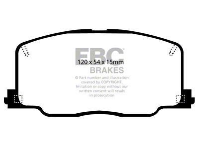 EBC Brakes Yellowstuff Brake Pad Sets Fronts Only - DP4725R