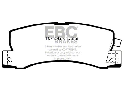 EBC Brakes Yellowstuff Brake Pad Sets Rears Only - DP4628R