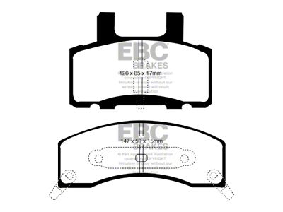EBC Brakes Ultimax2 Brake Pad Sets Fronts Only - UD370