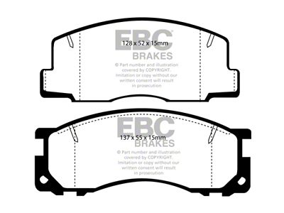 EBC Brakes Ultimax2 Brake Pad Sets Front & Rear - UD500