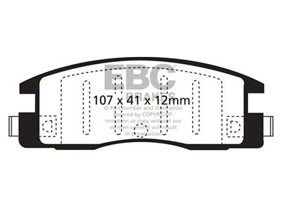 EBC Brakes Ultimax2 Brake Pad Sets Rears Only - UD398