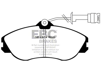 EBC Brakes Redstuff Brake Pad Sets Fronts Only - DP3711C