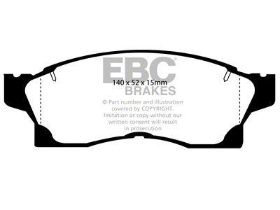 EBC Brakes Yellowstuff Brake Pad Sets Fronts Only - DP4936R