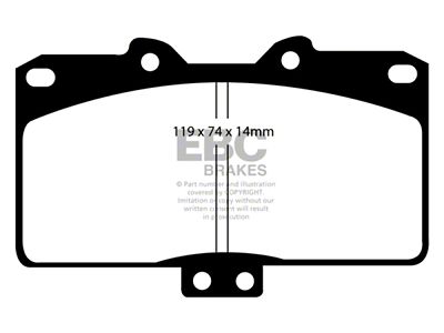 EBC Brakes Redstuff Brake Pad Sets Fronts Only - DP31097C