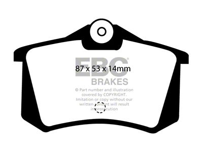 EBC Brakes Yellowstuff Brake Pad Sets Rears Only - DP4999R