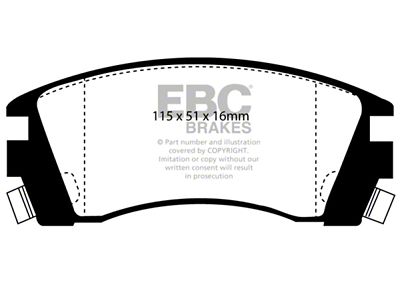 EBC Brakes Greenstuff Brake Pad Sets Fronts Only - DP2988