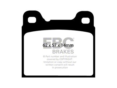 EBC Brakes Redstuff Brake Pad Sets Rears Only - DP31043C