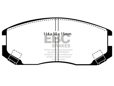 EBC Brakes Greenstuff Brake Pad Sets Fronts Only - DP21063
