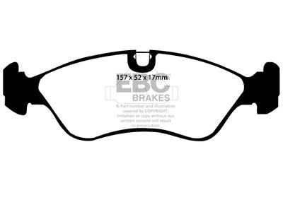 EBC Brakes Redstuff Brake Pad Sets Fronts Only - DP3760C