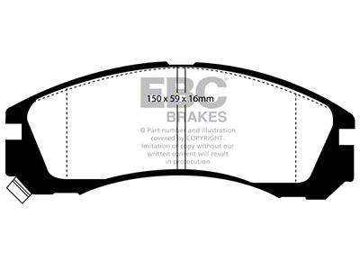 EBC Brakes Greenstuff Brake Pad Sets Fronts Only - DP2954