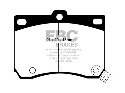 EBC Brakes Yellowstuff Brake Pad Sets Fronts Only - DP4824R