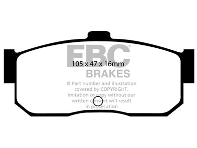 EBC Brakes Yellowstuff Brake Pad Sets Rears Only - DP4889R