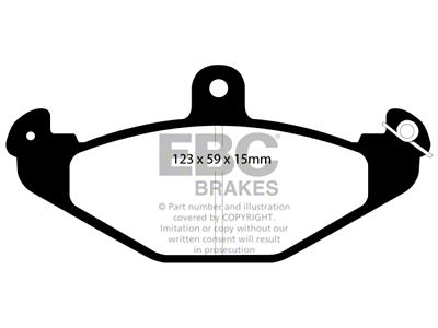 EBC Brakes Yellowstuff Brake Pad Sets Rears Only - DP4885R