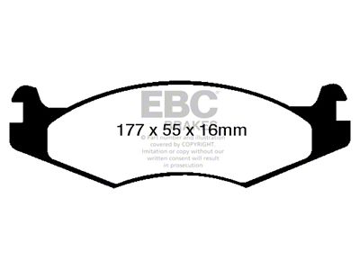 EBC Brakes Yellowstuff Brake Pad Sets Fronts Only - DP41785R