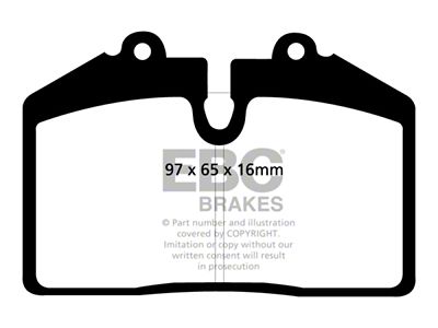 EBC Brakes Redstuff Brake Pad Sets Fronts Only - DP31013C
