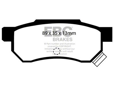 EBC Brakes Greenstuff Brake Pad Sets Rears Only - DP2642/2