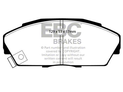 EBC Brakes Redstuff Brake Pad Sets Fronts Only - DP3719/2C
