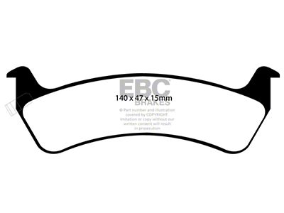 EBC Brakes Ultimax2 Brake Pad Sets Rears Only - UD625