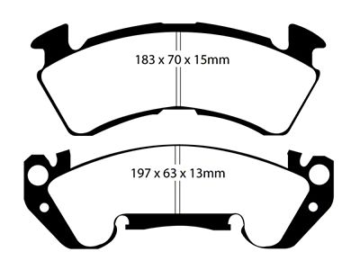 EBC Brakes Ultimax2 Brake Pad Sets Fronts Only - UD614