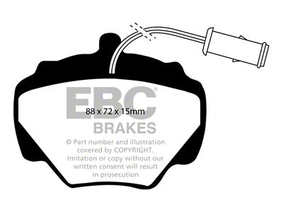 EBC Brakes Greenstuff Brake Pad Sets Rears Only - DP6663