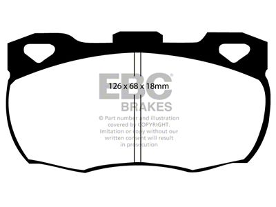 EBC Brakes Yellowstuff Brake Pad Sets Fronts Only - DP4708R