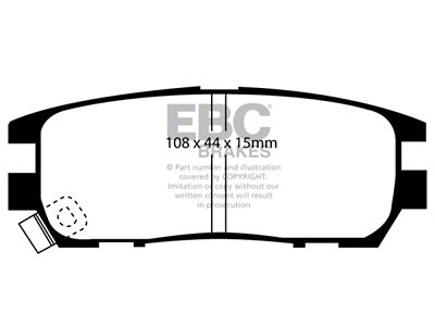 EBC Brakes Ultimax2 Brake Pad Sets Rears Only - UD567