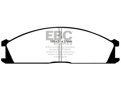 EBC Brakes Greenstuff Brake Pad Sets Fronts Only - DP2691