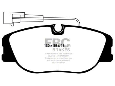 EBC Brakes Yellowstuff Brake Pad Sets Fronts Only - DP4733R