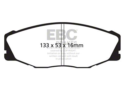 EBC Brakes Yellowstuff Brake Pad Sets Fronts Only - DP41712R