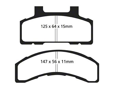 EBC Brakes Yellowstuff Brake Pad Sets Fronts Only - DP41240R