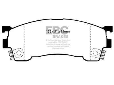 EBC Brakes Redstuff Brake Pad Sets Fronts Only - DP3971C
