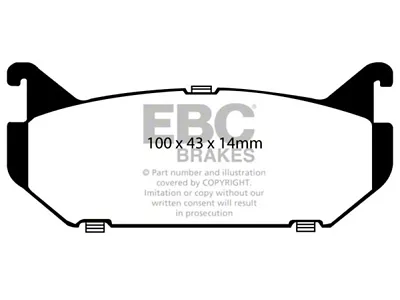 EBC Brakes Redstuff Brake Pad Sets Rears Only - DP3972C