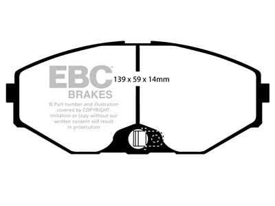 EBC Brakes Yellowstuff Brake Pad Sets Fronts Only - DP41471R