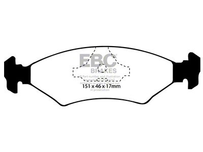 EBC Brakes Ultimax2 Brake Pad Sets Fronts Only - UD350