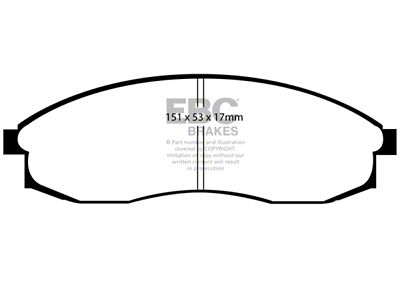 EBC Brakes Redstuff Brake Pad Sets Fronts Only - DP31082C