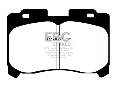 EBC Brakes Ultimax2 Brake Pad Sets Fronts Only - UD629