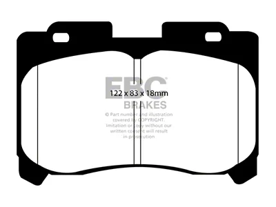 EBC Brakes Yellowstuff Brake Pad Sets Fronts Only - DP41004R