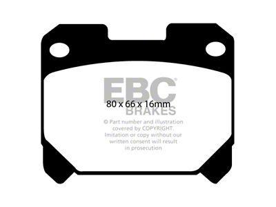 EBC Brakes Yellowstuff Brake Pad Sets Rears Only - DP41005R