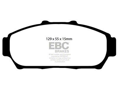 EBC Brakes Yellowstuff Brake Pad Sets Fronts Only - DP41206R