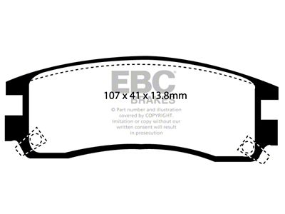 EBC Brakes Ultimax2 Brake Pad Sets Rears Only - UD508