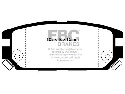 EBC Brakes Ultimax2 Brake Pad Sets Rears Only - UD532