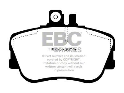 EBC Brakes Redstuff Brake Pad Sets Fronts Only - DP3962C