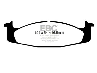 EBC Brakes Yellowstuff Brake Pad Sets Fronts Only - DP41260R