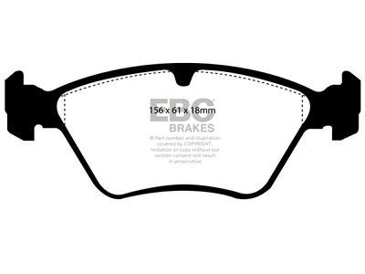 EBC Brakes Redstuff Brake Pad Sets Fronts Only - DP3976C
