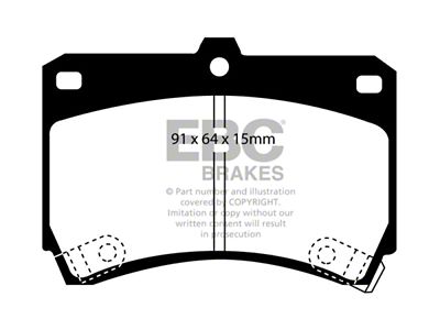 EBC Brakes Yellowstuff Brake Pad Sets Fronts Only - DP4884R