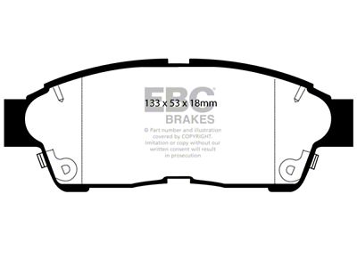 EBC Brakes Yellowstuff Brake Pad Sets Fronts Only - DP4964R