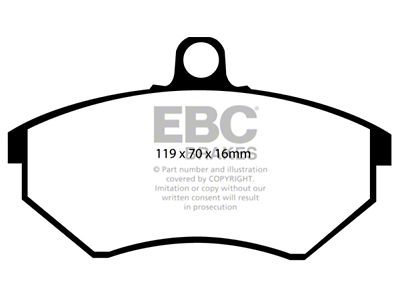 EBC Brakes Yellowstuff Brake Pad Sets Fronts Only - DP4841R