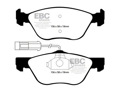 EBC Brakes Redstuff Brake Pad Sets Fronts Only - DP31061C