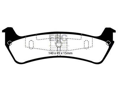 EBC Brakes Yellowstuff Brake Pad Sets Rears Only - DP41201R