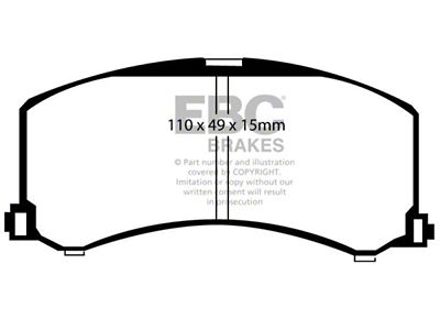 EBC Brakes Greenstuff Brake Pad Sets Fronts Only - DP21041